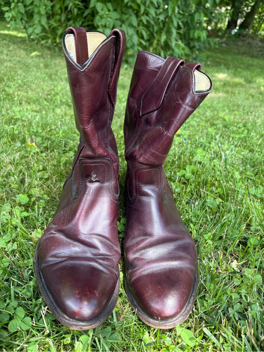 Vintage Frye 3150 Roper Cowboy Boots